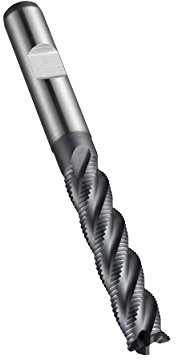 Dormer C4928.0 Serie C492 HSS-E-PM 4 Flute Long Series Schruppfräser mit Alcrona-Beschichtung, DIN 1835B Schaft, 8,00 mm Schnittdurchmesser
