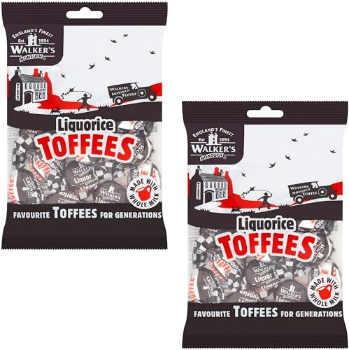 Walkers Nonsuch Liquorice Toffee 150g Bag x2