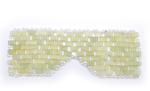 RODEREK Natürliche Jade Schlafmaske & Augenbinde, Anti-Aging Hot oder Cold Therapy Augenmaske, beruhigend kühlend entgiftend (Xiuyan Jade)