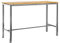 ALEOS. Edelstahl Teak Bartisch 160x60 cm Holztisch Stehtisch Tisch Massive Ausführung A-Grade Teakholz MEXIKO