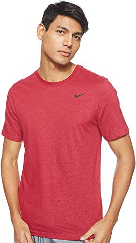 Nike M Nk Dry TEE DFC Crew Solid T-Shirt - Noble Red/Pink Foam, 4X-Large