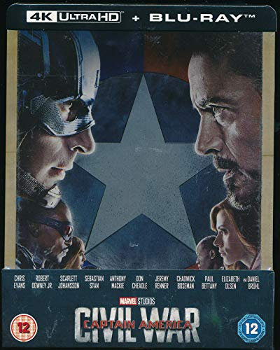 Captain America Civil War 4K Ultra HD Limited Edition Steelbook / Includes Region Free Blu Ray