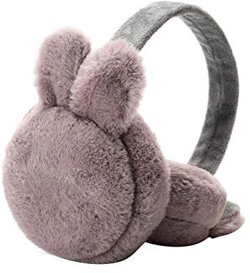 Amorar Ohrenwärmer, Winter Ohrenschützer Faltbare Faltbar Plüsch Earmuffs Outdoor Ski Wandern Radfahren Fahrradhelm Laufen Warme Kälteschutz Kalte Ohrenschutz Ear Muffs für Damen Kinder