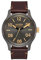 Nixon Herren Analog Japanischer Quarz Uhr mit Echtes Leder Armband A1243-595-00
