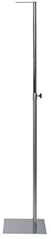 fella4stores Basic Nacken-Standfuß SU1 aus Metall für Basic Torsos, grau, höhenverstellbar 105-190 cm