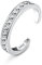 Milacolato 925 Sterling Silber Offene Verstellbar Zehenring für Damen 18 Karat Weißgold überzogener Pfeil Herzknoten Infinity Link Verstellbare Bandringe Finger Fußschmuck