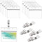 ID Clip, 50 Stücke Ausweishalter Clip Kartenhalter, Transparenter Kartenhalter, Namensschild Ausweises, ID Ausweishalter, für in Büros, Ausstellungshallen, Schulen, Krankenhäusern