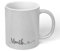 Print Maniacs Custom Personalised Name Text Printed Glitter Effect Tea Coffee Mug Cup Gift (Silver)