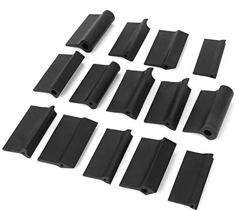 Sanding Sponge Grit, 14Pcs Contour Sanding Block Profile Contour Sanding Handles Rubber Sandpaper Mat Flexible Contour Polishing Pad Woodworking Tools with Double Handle Sanding for Drywall, Metal