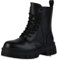 VAN HILL Damen Stiefeletten Plateau Boots Blockabsatz Schuhe Freizeit Stiefel Profilsohle Booties Plateauschuhe 207057 Schwarz 39