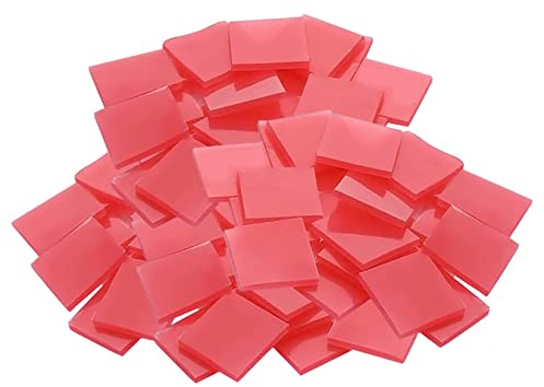 Lahviuu Pegamento para Pintura de Diamantes,72 pcs Pintura Diamante Pegamento Arcilla Pegamento de Bordado de Diamantes, para Pintura de Punto de Cruz DIY, Rojo 2 * 2cm