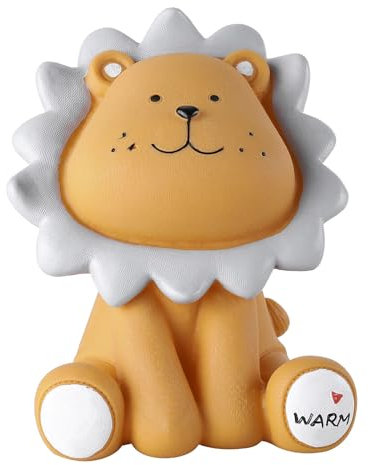 Uposao Spardosen für Kinder,Münzbank Niedlichen Cartoon Kawaii Sparbüchse Löwe Sparschwein für Münzen oder Notizen Sparschwein Ornament Junge Mädchen Spielzeug Geburtstag Geschenk Zimmer Dekoration