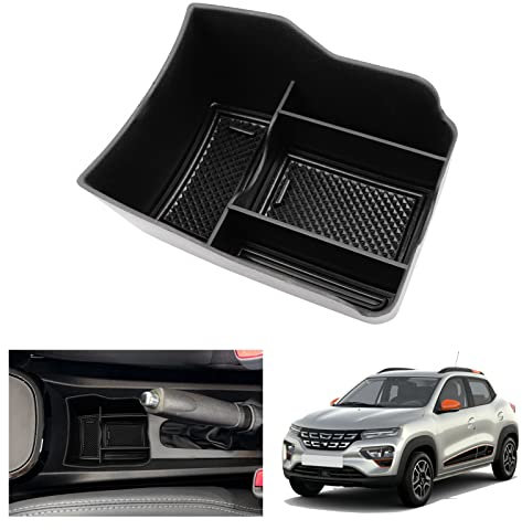 GAFAT Dacia Spring 2022 2023 2024 Electric EV Mittelkonsole Aufbewahrungsbox, Organizer Tray Handschuhfach Unten die Mittelkonsole, Vor der Handbremse, Dacia Spring Zubehör