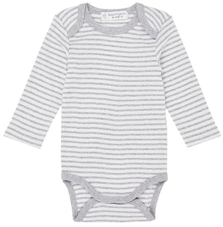 Sense Organics Body Langarm Yvon Grey Stripes, 92