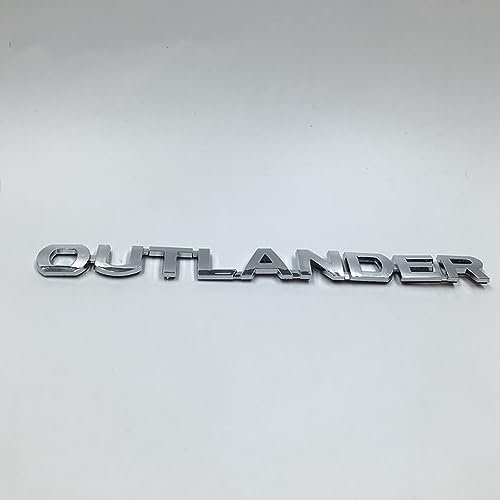 PartyUnix 3D Metall Embleme Sticker Auto Körper KofferraumtüR Chrom Abzeichen Dekoration für Outlander ufkleber Logo