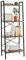Oak & Tea Ladder Shelf, Ladder Bookcase, 4-Tier Bookshelf, 150 x 32 x 56 cm, Steel Frame, Industrial Style, for Home Office Study Living Room Bedroom