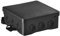SIMET Anschlussdose NS7 FASTBOX&HOOK, Abmessungen 100x100x40 mm, schwarz, halogenfrei, selbstverlöschend, UV-beständig, IP54, 60 Stück