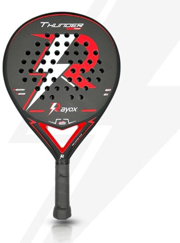 Rayox - Thunder Pro-X Pala de pádel Carbono 3k | Apta para Jugadores Principiantes y Avanzado | Hombre y Mujer