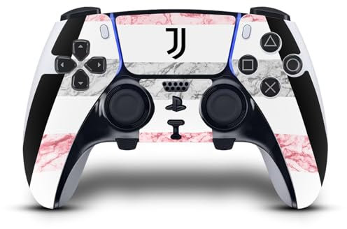 Head Case Designs Offizielle Juventus Football Club Away 2023/24 Match Kit Vinyl Haut Gaming Aufkleber Abziehbild Abdeckung kompatibel mit Sony Playstation 5 PS5 DualSense Edge Controller