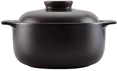 Olla de Barro para cocinar Ollas de Barro para cocinar Ollas de Barro, Cazuela de cerámica Olla de Barro - Capacidad de sartén Resistente a Altas temperaturas Fácil de Limpiar