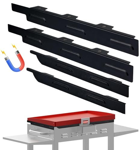 Upgradad Windschutz für Blackstone 91,4 cm Grillplatte, Blackstone Grillzubehör, magnetischer Edelstahl für Blackstone Grill