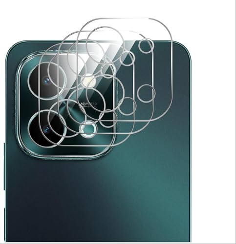 GIOPUEY Protector de Lente de Cámara Compatible con Vivo Y28, [3 Pack] 3D Vidrio Templado, Anti Rasguños, Protector de cámara para Vivo Y28