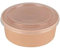 Arredo Chef Bol Salade Kraft à Emporter, Jetable, Lot de 50 Pièces (Couvercle en PP, 1000 ML)