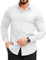 COOFANDY Mens Slim Fit Long Sleeve Dress Shirts Smart Casual Plain Non Iron Business Work Formal Shirt White XXL