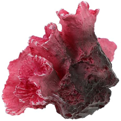 Garneck Künstliche Korallen Dekoration Für Aquarium – Bunte Korallen Deko in Rot Und Rosa Für EIN Lebendiges Unterwasser-Ökosystem - Perfekte Aquariengestaltung