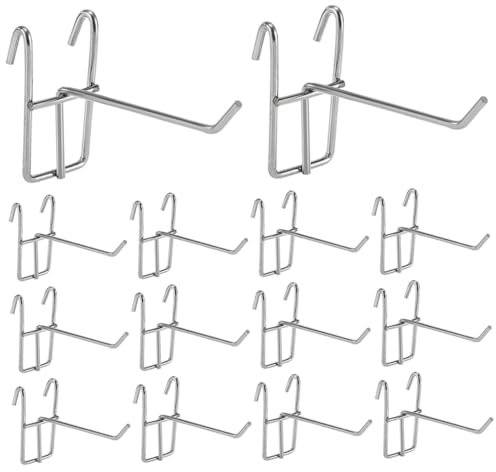 CANIGHT Wandhalterung Garage Wandgitter Haken Aufhängungshaken Für Wandpaneele Robuste Grid Wall Hooks Für Geschäfte Und Garagen Lang Wandhalterung Stange