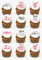 24 x PRECUT Mothers Day Edible Premium Wafer Cupcake Fairy Cake Toppers