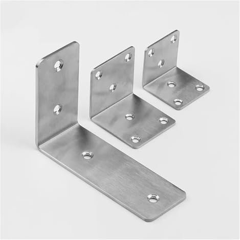 HRTUFN MIUYTRN Edelstahl-Eckhalterung, Möbelverbinder, 90-Grad-Regalstützen, Schrankschirme, Wandbefestigung, Hareware-Zubehör cuicui(40x40x2mm-01)