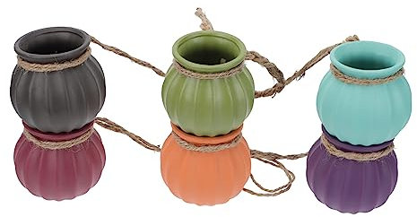 Happyyami 1 Ensemble Pot Suspendu Céramique pour Plantes de Couleurs Décoration Murale Pratique pour Fleurs Air Plantes Intérieur