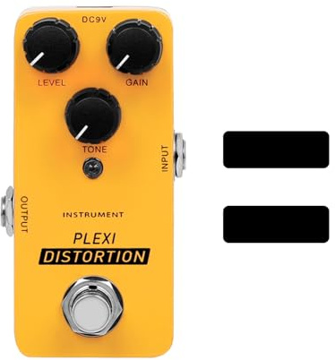 SPYMINNPOO Gitarren-Effekt Pedal, Distortion Mini-Pedal mit Metall Gehäuse & Klassischer Britischer Rock-Verstärker-Ton für E-Gitarre