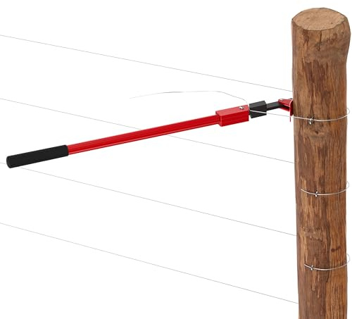 Magoleo Fence Barbed Wire Stretcher Tool, Heavy-Duty Wire Tensioner & Repair Tool for Barbed, Smooth & Electric Fence Wire, Easy One-Person Operation for Farm, Ranch & Garden Projects