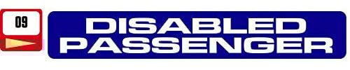 Mobility Smart Sticker Haus Disabled Passenger sticker no 9
