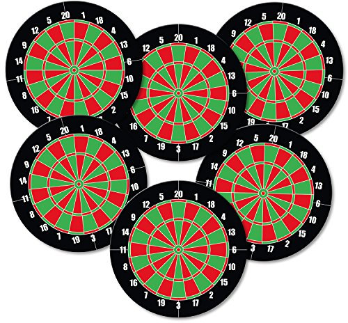 ADDIES Untersetzer 6-TLG. Dartscheibe mit Korkrückseite - Darts - Dart