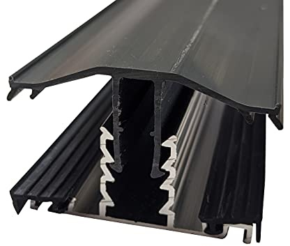Snap Fit Glazing Bars for 10mm, 16mm, 25mm Polycarbonate Roofing Sheet (2500mm, White)