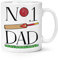 No.1 Dad Cricket 10oz Mug Cup