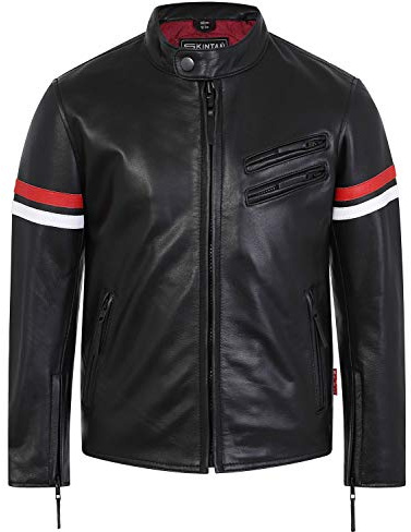 Skintan Giacca da moto in pelle per bambini - Kane