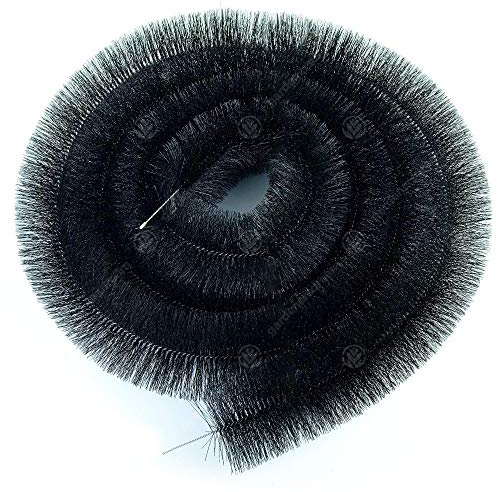 GardenersDream Gutter Guard Brush Black/White Downpipe Drain Filter Protection (8m / 26ft, Black)