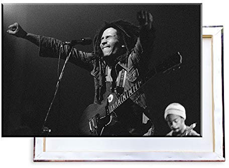 Unified Distribution Bob Marley - 120x80 cm Kunstdruck auf Leinwand • erstklassige Druckqualität • Dekoration • Wandbild