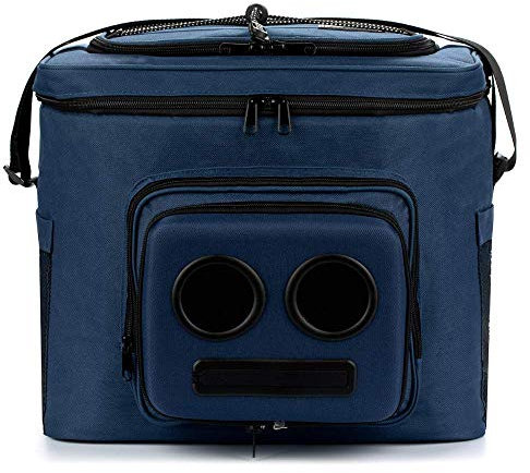 The #1 Cooler with Speakers on Amazon. 20-Watt Bluetooth Speakers for Parties/Festivals/Boat/Beach. Rechargeable, Works with iPhone & Android (Blue)