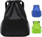 Grantop Sacs étanches avec cordon de serrage, sac à dos en tissu Oxford pour homme et femme, pour le sport, l'école, la plage, les vacances, la natation, les voyages, Noir , L