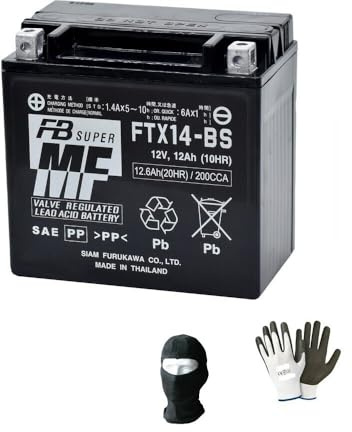 COMPATIBLE AVEC SUZUKI 1400 GSX 2005 BATTERIE PRÊT CHARGE SIGILLÉE FURUKAWA FTX14-BS BATTERIE ACTIVE 12 AH AMPERE 150X87X145 MM