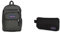 JANSPORT Big Student Backpack, 43 cm, 34 L, Grey (Graphite Grey)+Basic Accessory Pouch, 21 cm, 0.5 L, Black (Black)