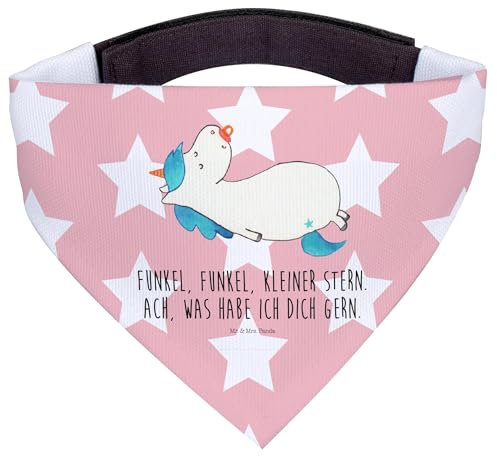 Mr. & Mrs. Panda Hundehalstuch L Einhorn Schnuller - Geschenk, Mama, Geburt, Hundeschal, Halstuch Hund, Für Welpen, Baby, Geburtstag, Unicorn, Bandana, Hunde