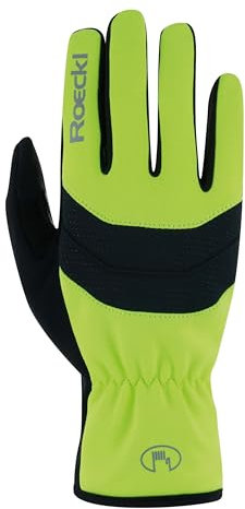 Roeckl Sports Fahrradhandschuh RAIANO, Unisex Fingerhandschuh, Gelb 11.5