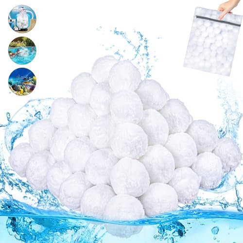 VAZILLIO Bolas de filtro de 800 g para piscina, repuesto de 28,6 kg de arena de filtro para sistemas de filtración de arena, piscina, bomba de filtro, filtro de arena para acuario (800 g)