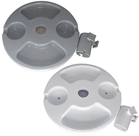 KASAVIVA Accessorio Ombrellone da Spiaggia Tavolino Portatutto 30 cm 2 Colori